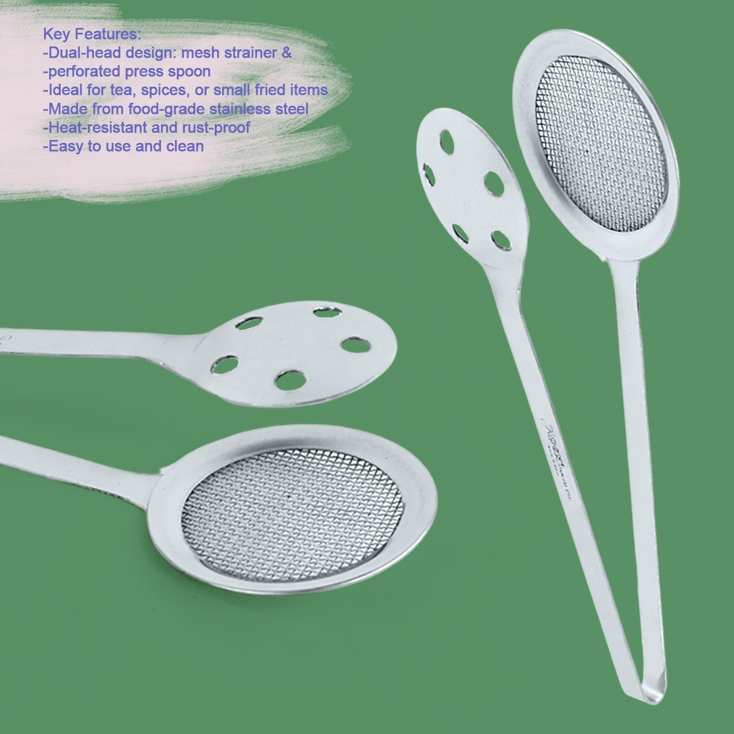 Apex Stainless Steel Skimmer Serving Tong