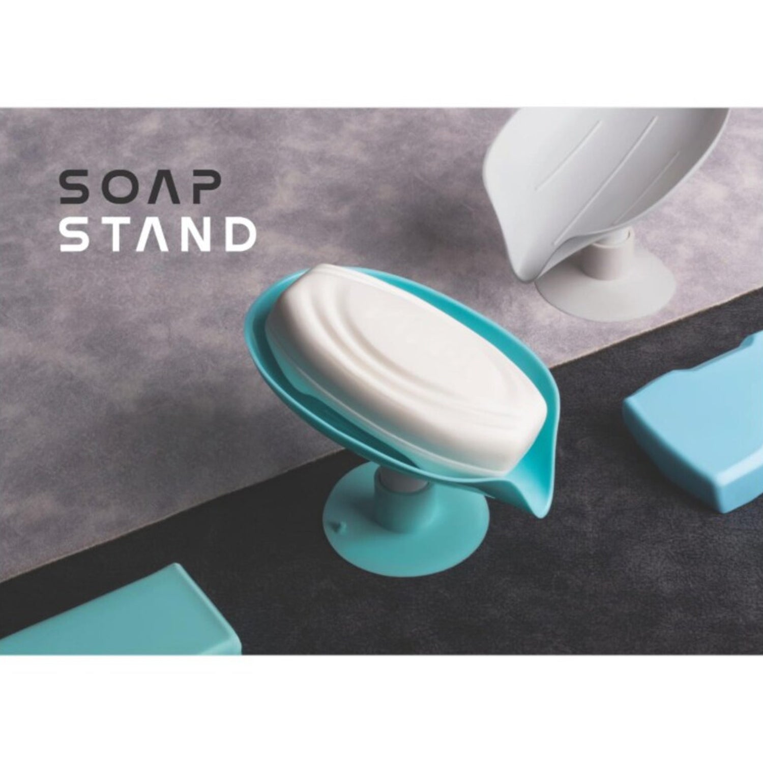 Soap Holder Stand Self Draining Soap Dish Holder Soap Box ,Sabudani (3 Pc)