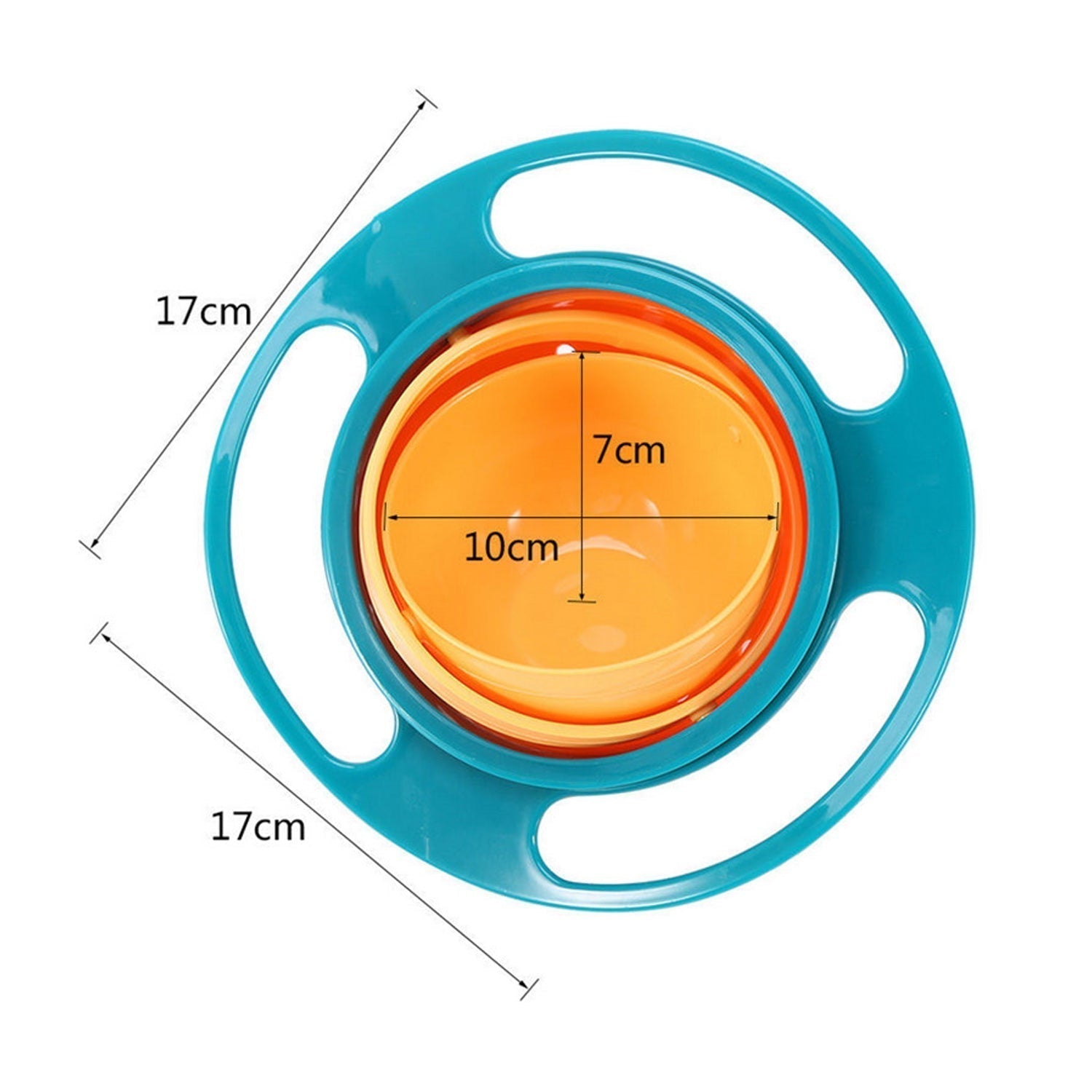 Rotating Baby Bowl used for serving food to kids and toddlers etc.