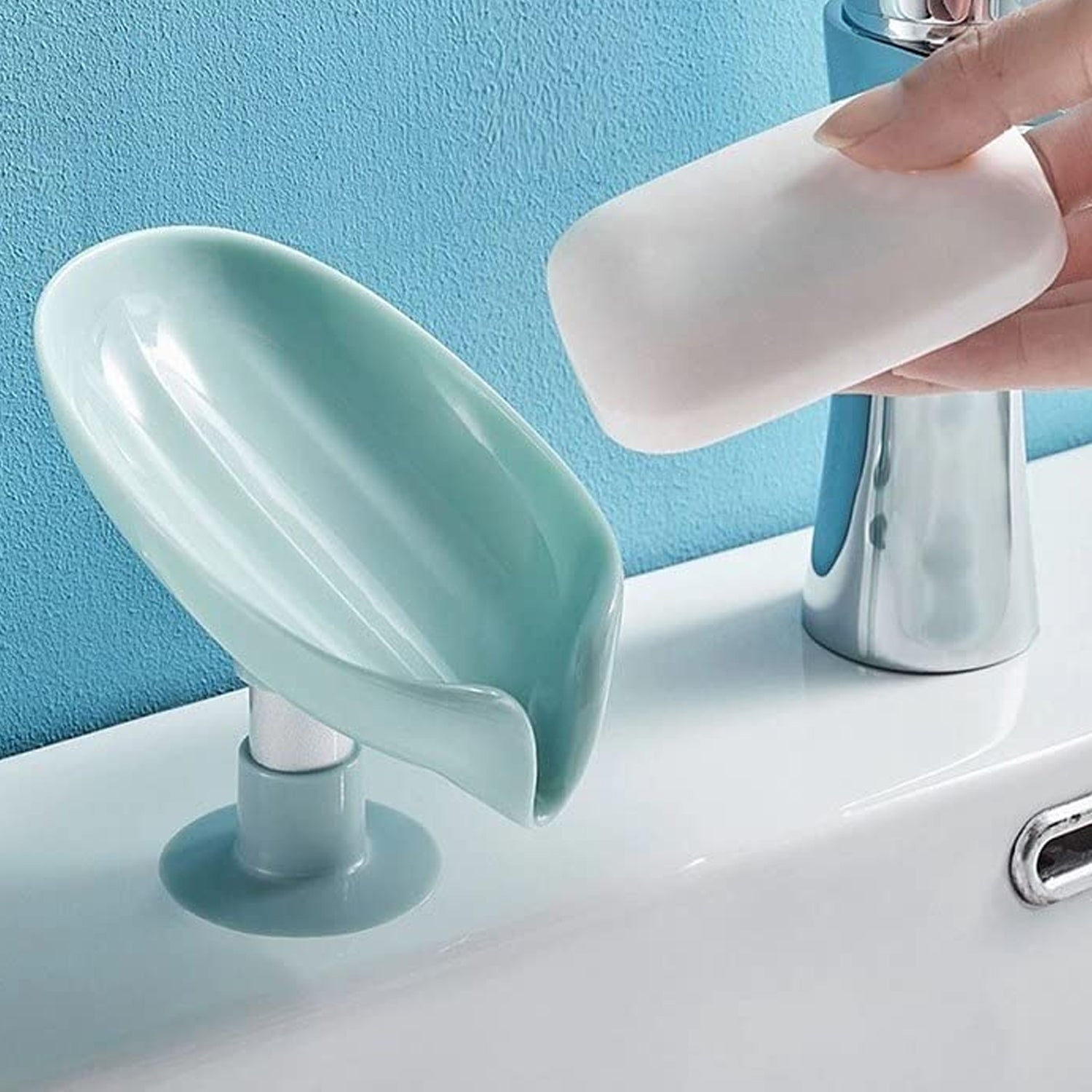 Soap Holder Stand Self Draining Soap Dish Holder Soap Box ,Sabudani (3 Pc)