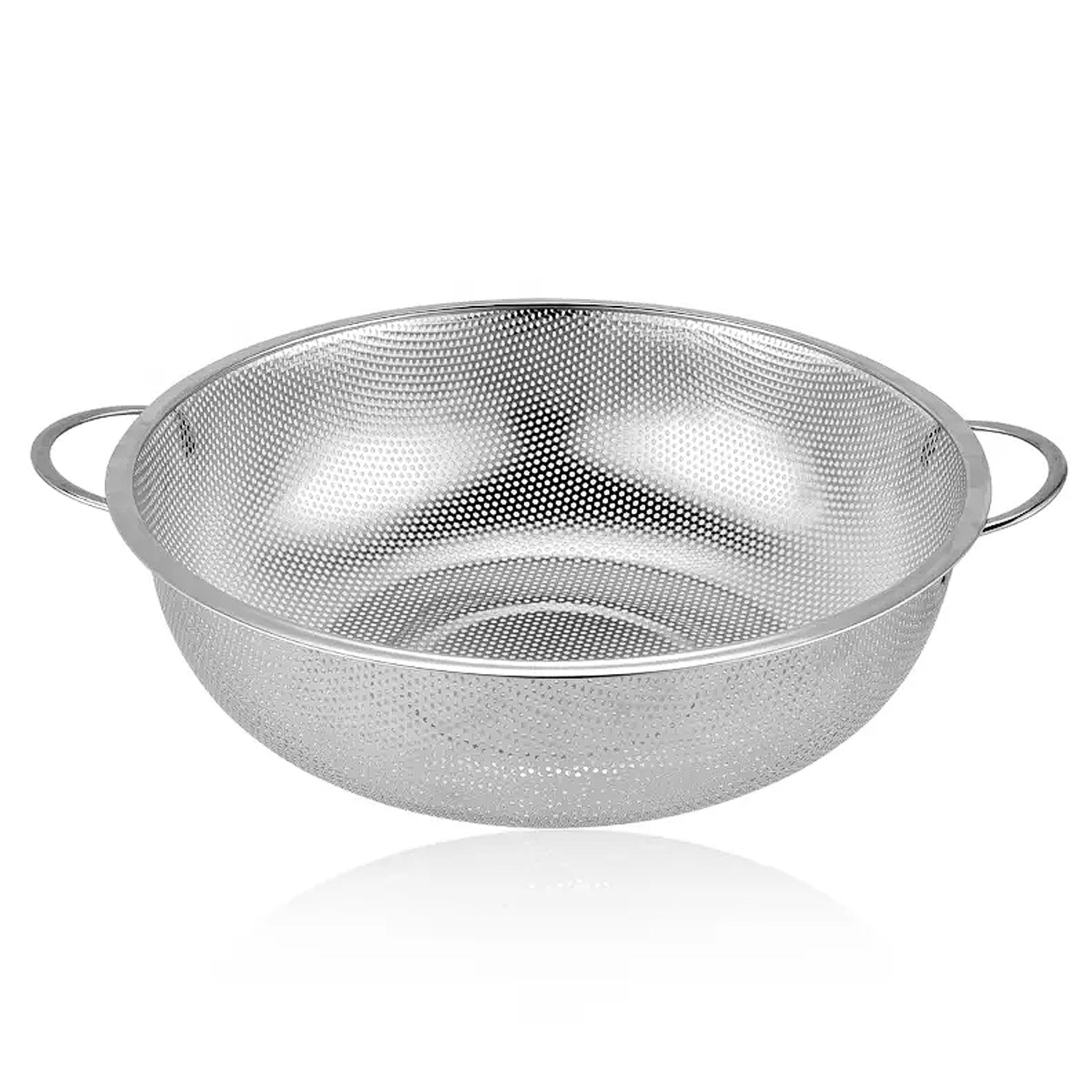 Drain Basket Steel Big Drip Tray Kitchen Drying Stand Mesh Sink Dish Rack Round Basket Mesh Fruits, Vegetable, Drainer Washer for Kitchen Drying Stand (30 x 20 x 8 Cm)