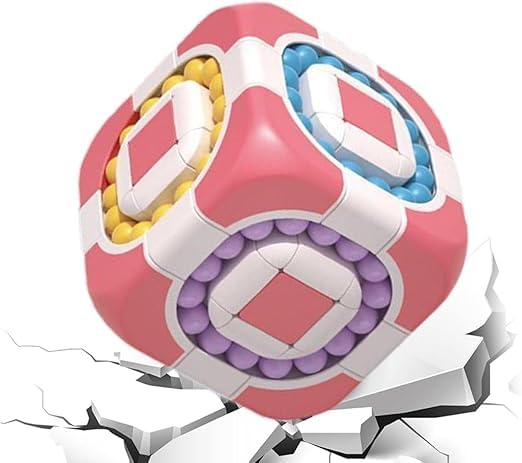 Finger Rotate Rubik Cube Puzzles for Mind Relax Toy Gift,Stickerless Magic Cube Puzzle