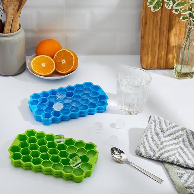 Silicone Honey Comb Ice Tray (Pack of 2)