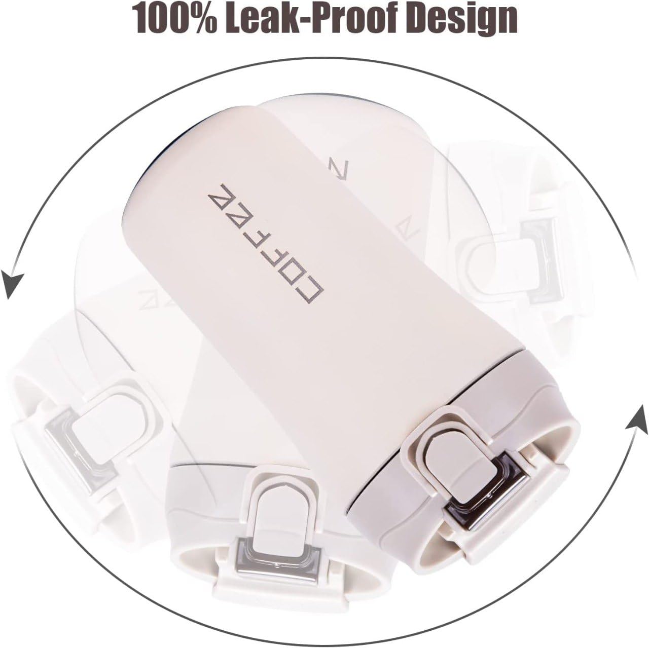 STYLISH COFFEE CUP BEIGE 400ML