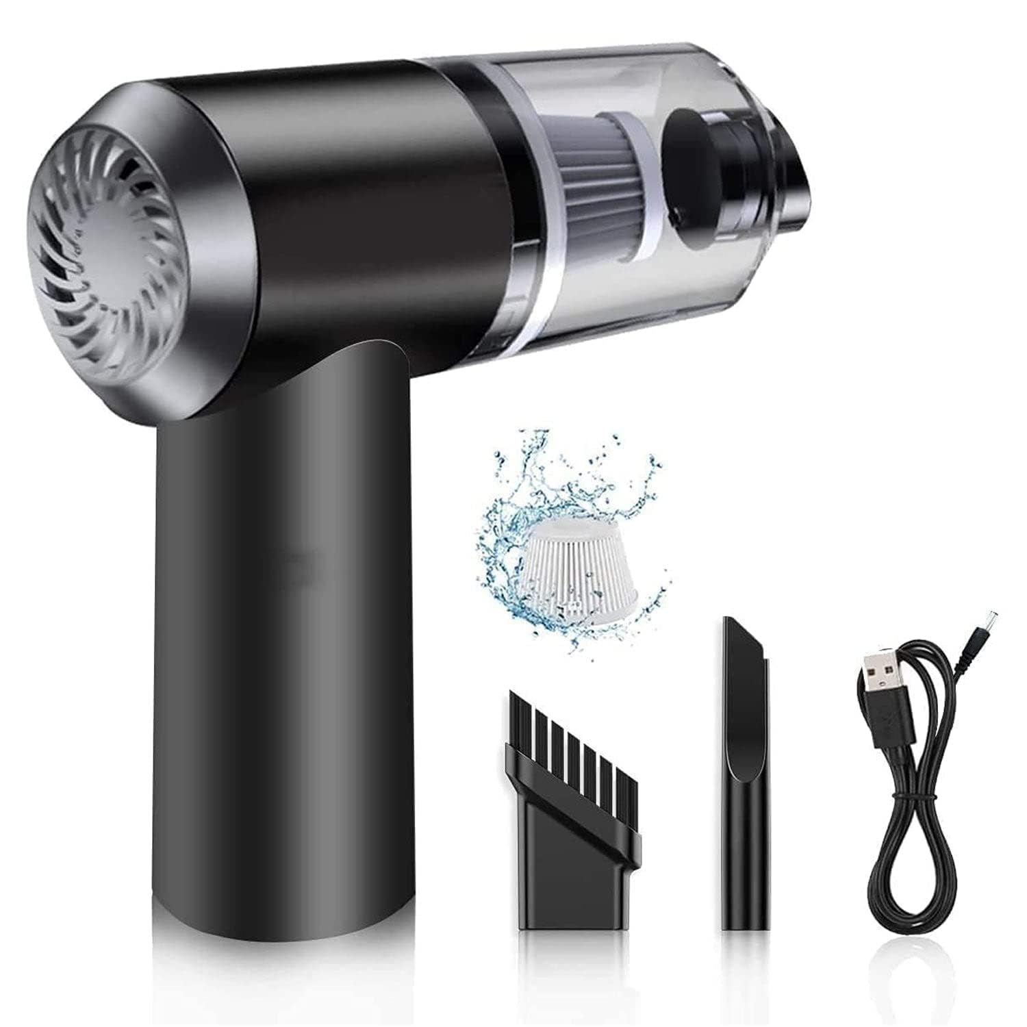 Vacuum Cleaner Dust Collection 3 in 1 Car Vacuum Cleaner High-Power Handheld Wireless Vacuum Cleaner Home Car Dual-use Portable USB Rechargeable Mini Car Vacuum for Vehicle, Home and Offic