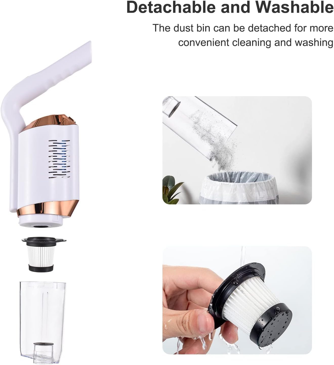Handheld Vacuum Cleaner Cordless, Household - Stair, Dust Corner, Hardwood Floor Pet Hair, Lightweight and USB Charging Design for Home, Office, Car Vacuum Cleaner (1pcs)