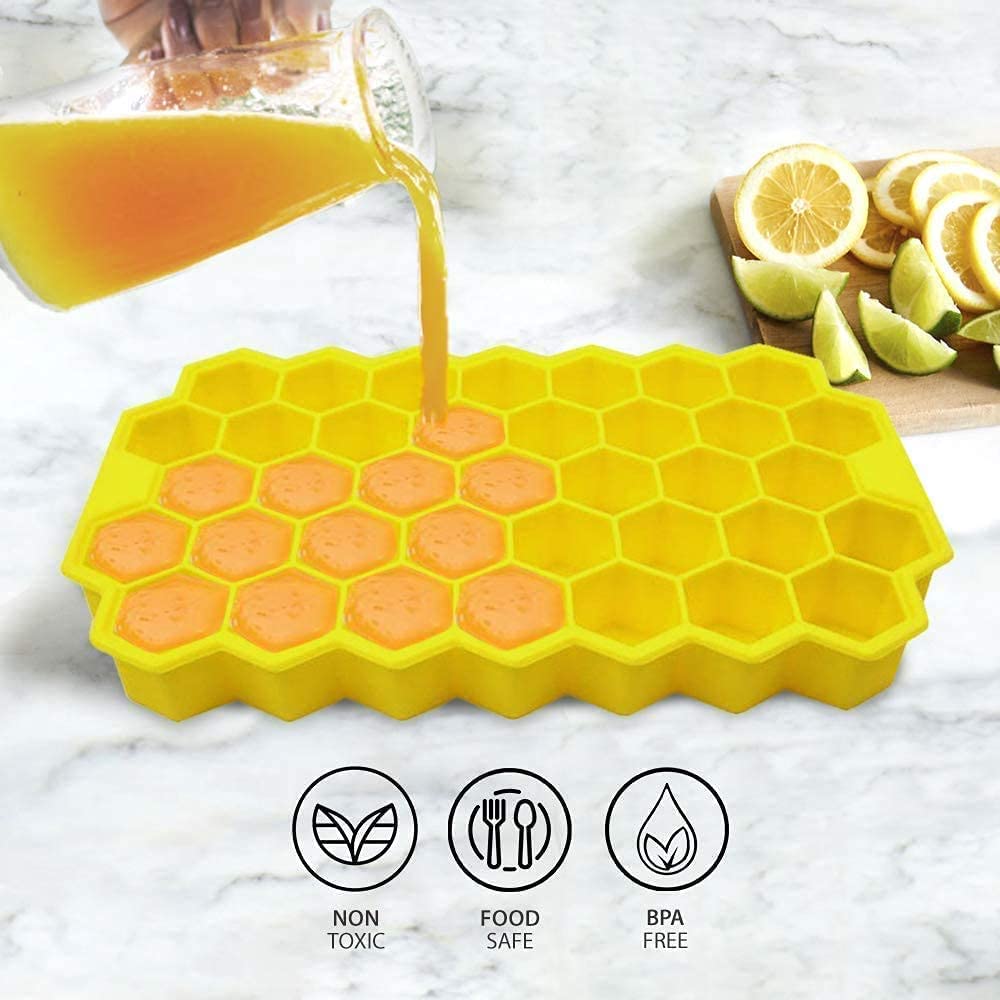 Silicone Honey Comb Ice Tray (Pack of 2)