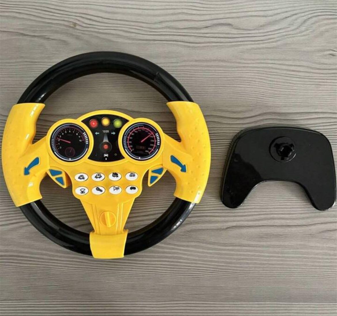 Steering Wheel Toy Simulate Driving Car Copilot Steering Wheel Electric Baby Toys with Sound Driving Vocal Toy Kids Musical Educational Stroller Color