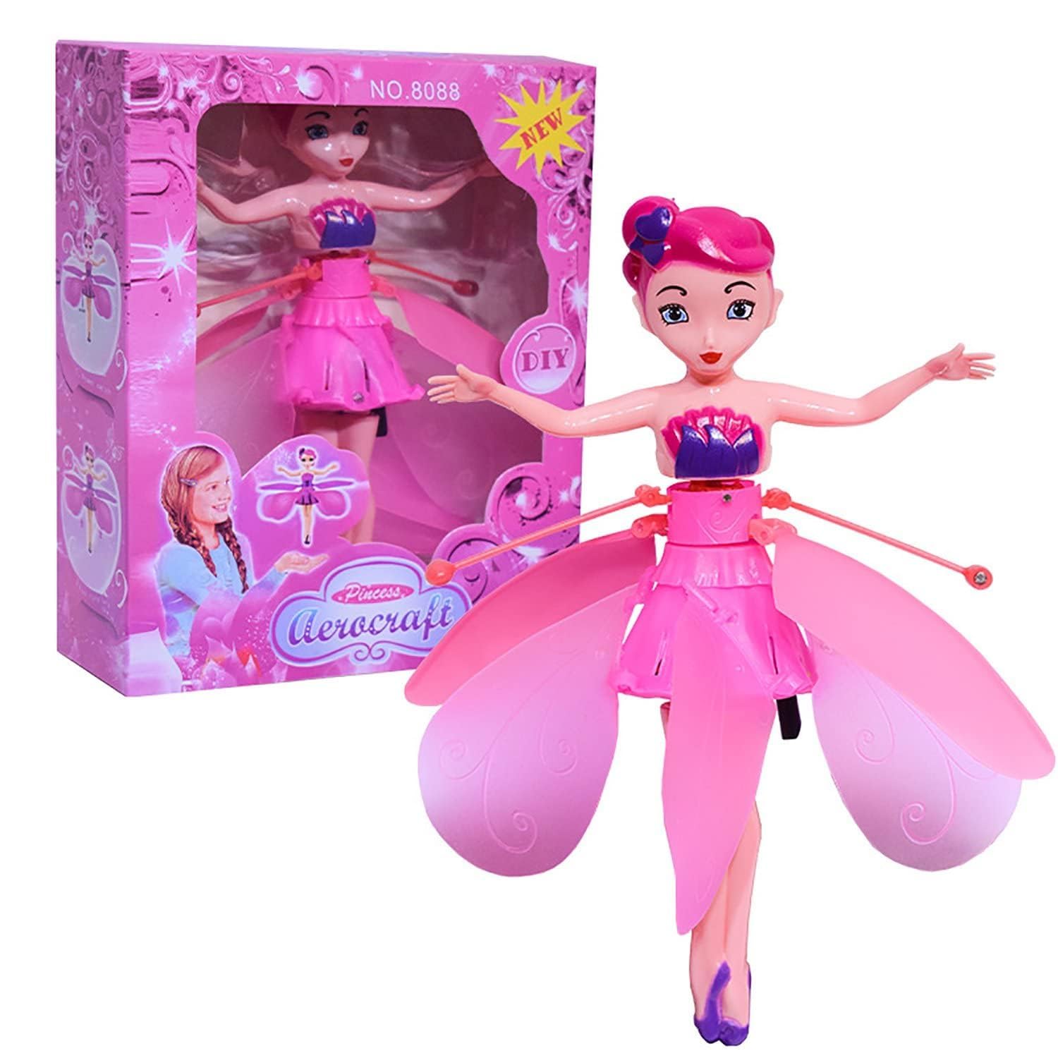 Flying Fairy Doll with Magical Hand Sensor Control – USB Powered Toy for Girls