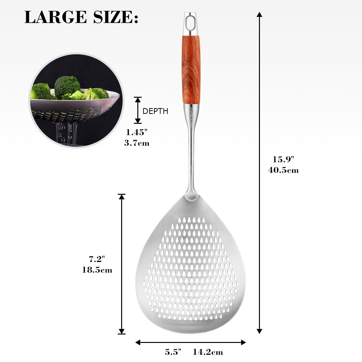 LARGE SKIMMER SLOTTED SPOON 44CM