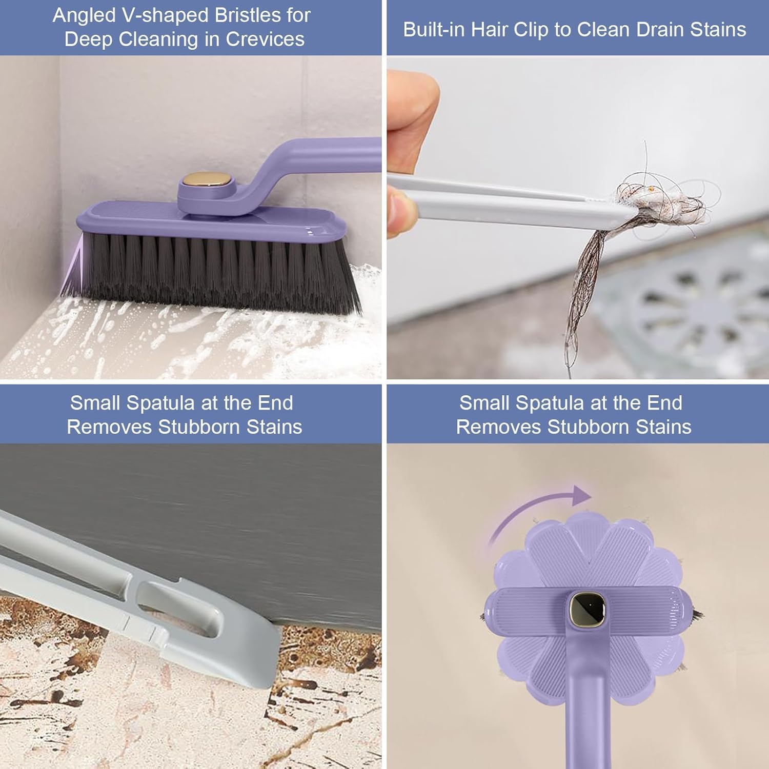 Soft Bristle Rotating Tile Brush