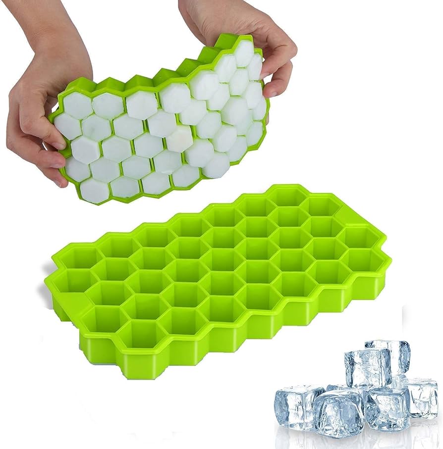 Silicone Honey Comb Ice Tray (Pack of 2)
