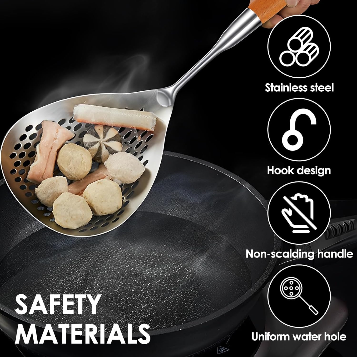 LARGE SKIMMER SLOTTED SPOON 44CM