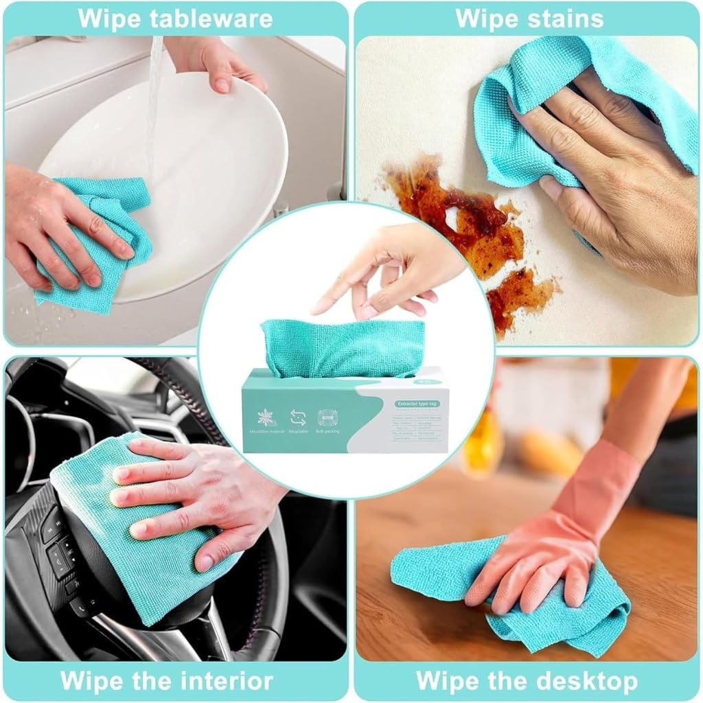 Thickened Magic Wipe Home Kitchen Car Multi-Functional Cleaning Rag (20 Pc)