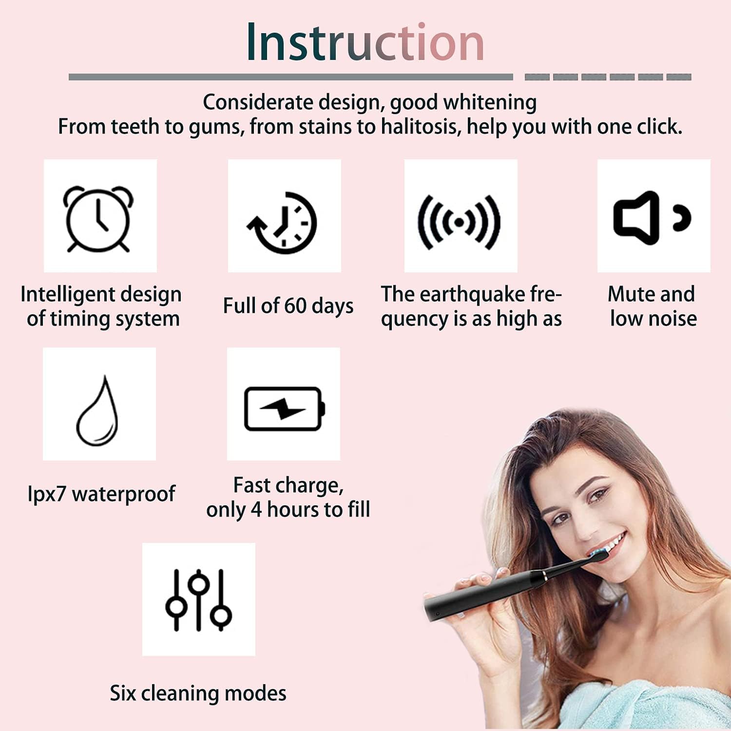 SONIC ELECTRIC TOOTHBRUSH IPX7