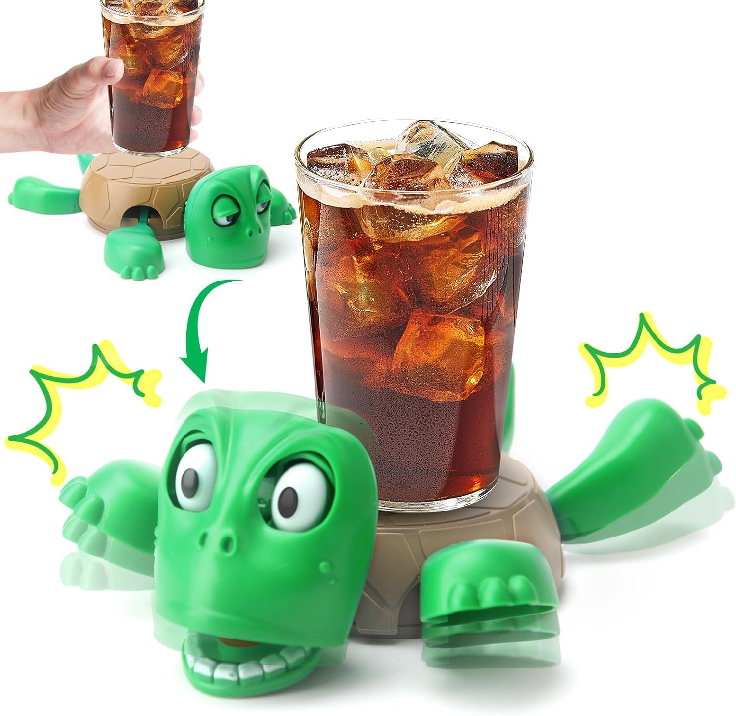 Turtle Coaster with Funny Expression | Turtle Cup Holder