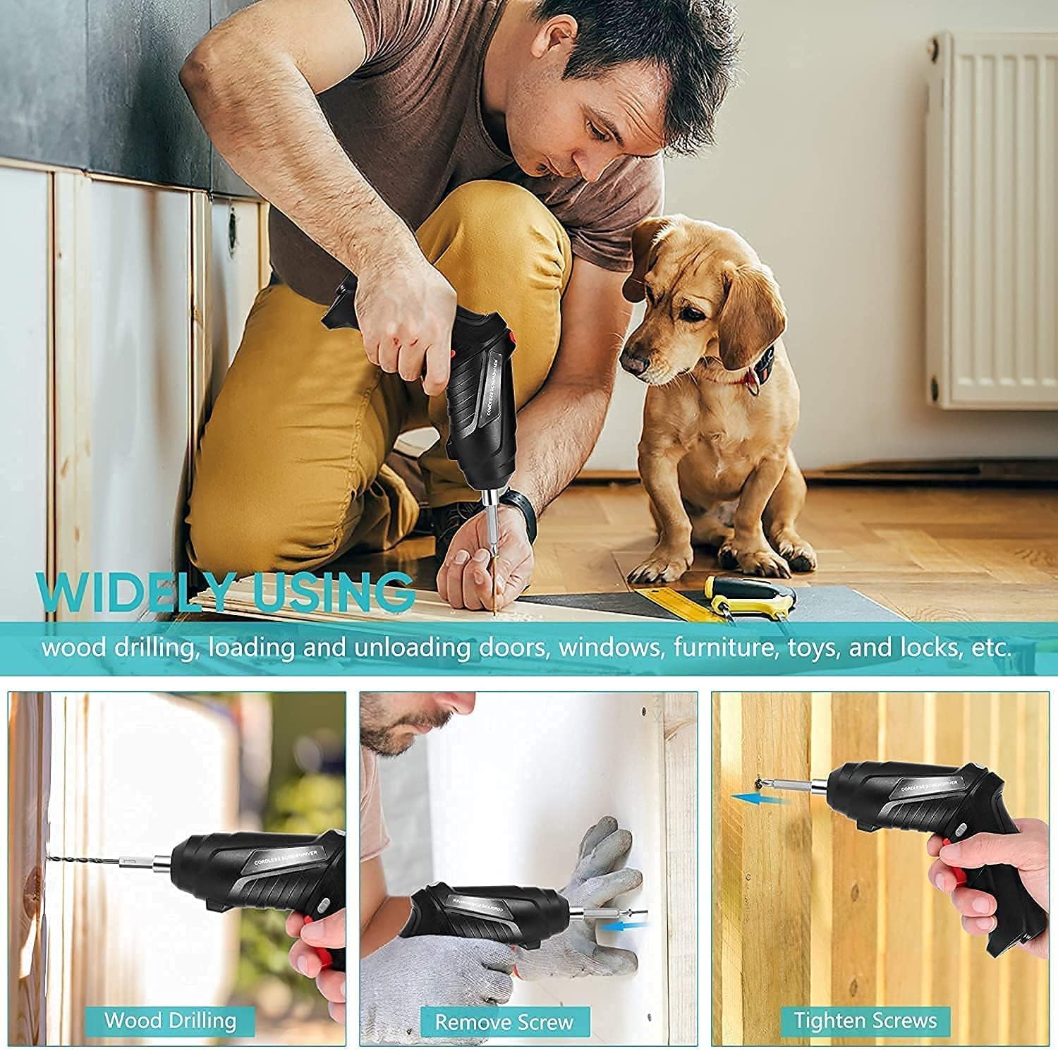 47 in 1 Cordless Electric Screwdriver Set