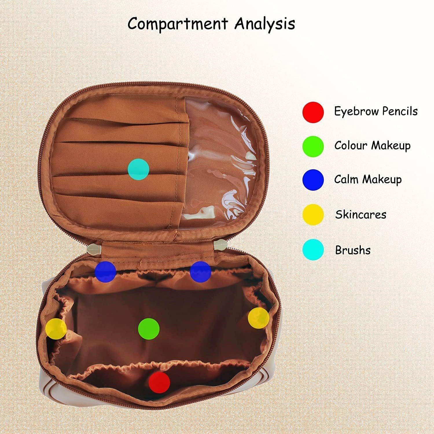 Big leather cosmetic bag