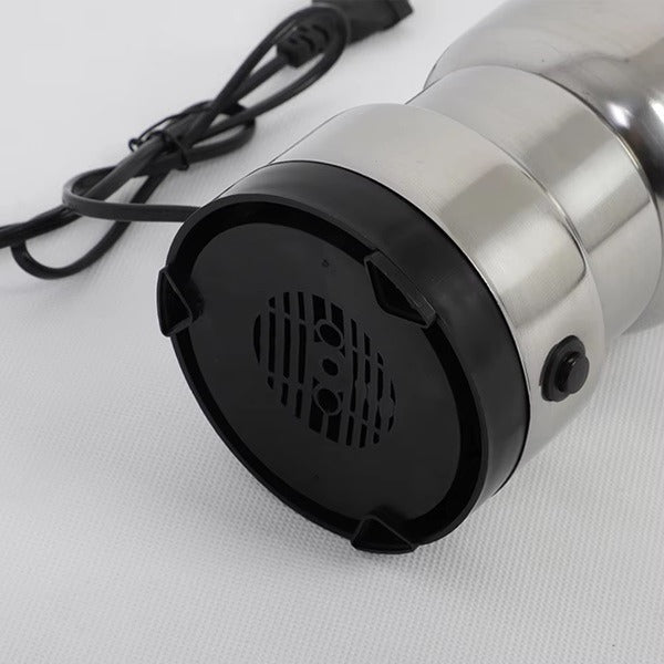 Stainless Steel Multifunctional Grinder & Coffee Maker, Mini Spice, Coffee and Masala Grinder for Beans, Nuts, and Grains, Household Electric Mixer Grinder (Silver)