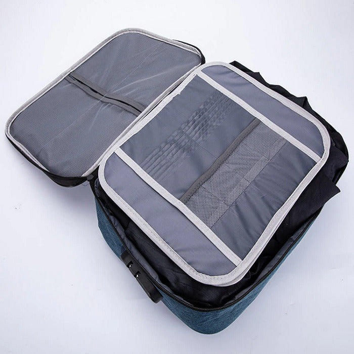 Large Capacity Travel Document Bag (Random Colour), Water-Resistant Travel Storage Bag, Travel File Organizer Bag with Password Lock - Can Hold Bank Cards-Best for Home,Office,Travel