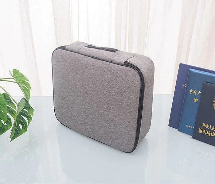 Large Capacity Travel Document Bag (Random Colour), Water-Resistant Travel Storage Bag, Travel File Organizer Bag with Password Lock - Can Hold Bank Cards-Best for Home,Office,Travel