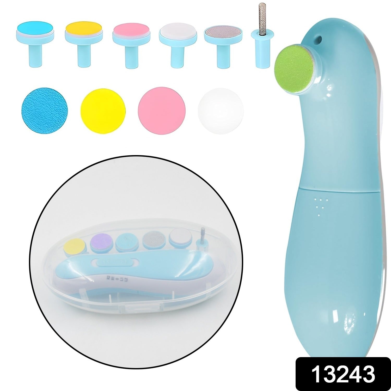 Safe Baby Nail Clippers | 6-in-1 Electric Trimmer Tool