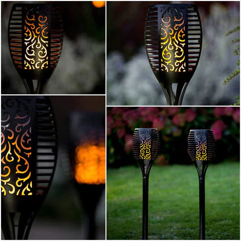 Solar Flame Light – Outdoor Waterproof Flickering Lamp for Garden & Party Decoration( Pack of 10)