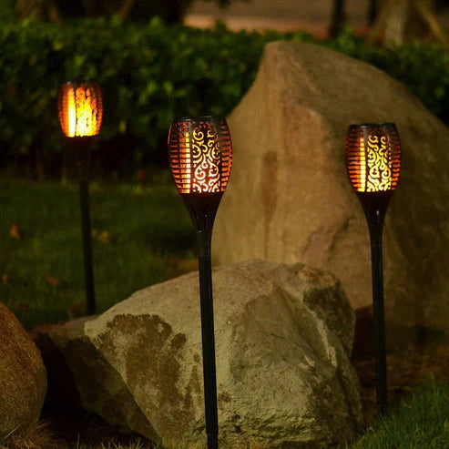 Solar Flame Light – Outdoor Waterproof Flickering Lamp for Garden & Party Decoration( Pack of 10)