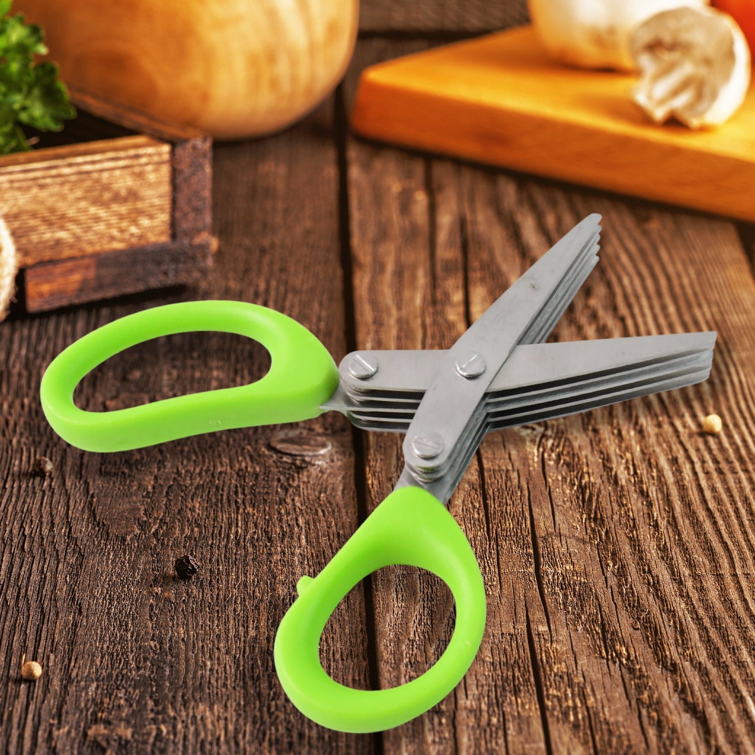 Premium 5 Blade Multipurpose Herb Scissors (1 Pc)